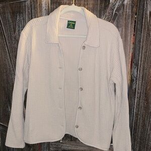 Cabela's Cream Textured Cardigan